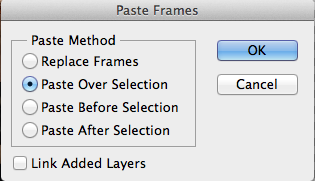 paste over selection